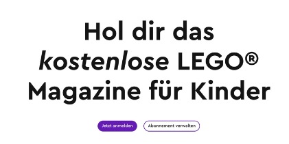 LEGO Magazin Gratis